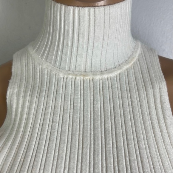 RAMY BROOK WHITE SLEEVELESS RIBBED TOP - Picture 4 of 9